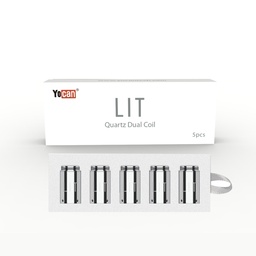 [ycn103b] Cannabis Vaporizer Part - Yocan LIT Dual Quartz Coil - Pack/5