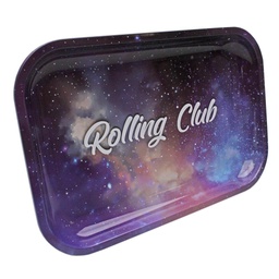 [rctr003] Rolling Club Metal Rolling Tray - Medium - Galaxy