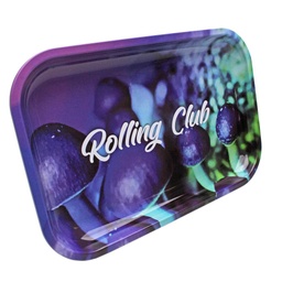 [rctr007] Rolling Club Metal Rolling Tray - Medium - Magical Mushrooms