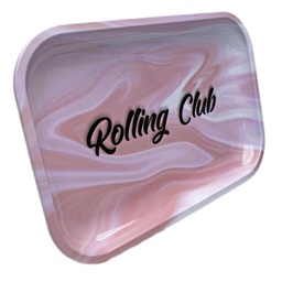 [rctr010] Rolling Club Metal Rolling Tray - Medium - Pink