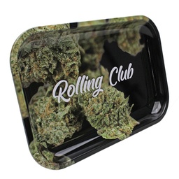[rctr012] Rolling Club Metal Rolling Tray - Medium - Nugs