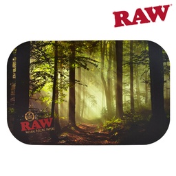 [h742] Raw Smokey Trees Rolling Tray Cover Small - 11"x7"