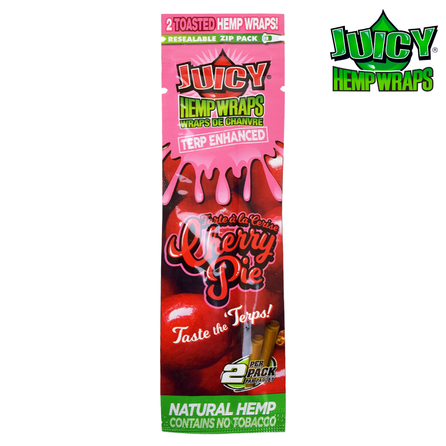 Juicy Jay Terp-Infused 2x Hemp Wrap Cherry Pie - Box of 25