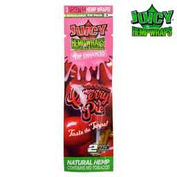 [jhw101b] Juicy Jay Terp-Infused 2x Hemp Wrap Cherry Pie - Box of 25