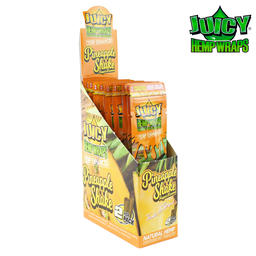 [jhw103b] Juicy Jay Terp-Infused 2x Hemp Wrap Pineapple Shake - Box of 25