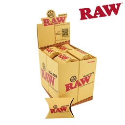 [h757b] Raw Slim Pre-Rolled Unbleached Tips Box/20