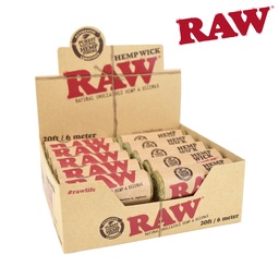 [h758b] Raw Hemp Wick 20ft Box/20
