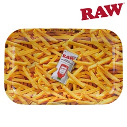[h761] Raw French Fries Rolling Tray Small 11" x 7" x 0.8"