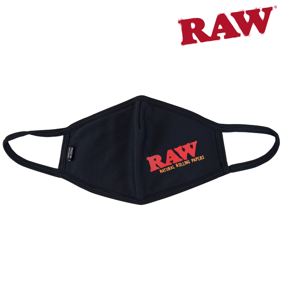 Raw Black Soft Triple Layer Face Mask