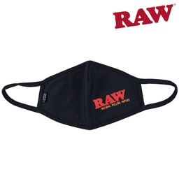 [h772] Raw Black Soft Triple Layer Face Mask