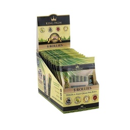 [pap102b] King Palm Pre-Roll Pouch Rollie Size - 5 per pack - Box of 15