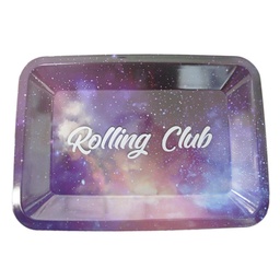 [rctr016] Rolling Club Metal Rolling Tray - Small - Galaxy