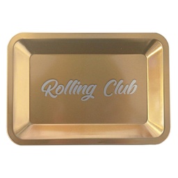 [rctr017] Rolling Club Metal Rolling Tray - Small - Gold