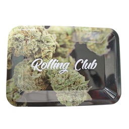 [rctr025] Rolling Club Metal Rolling Tray - Small - Nugs