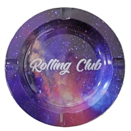 [rcac003] Rolling Club Metal Ashtray - Small - Galaxy