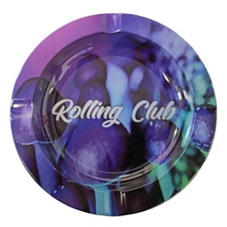 [rcac007] Rolling Club Metal Ashtray - Small - Magical Mushrooms