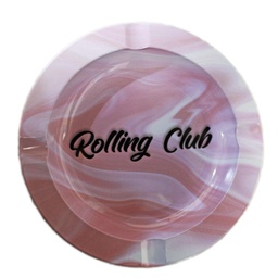 [rcac010] Rolling Club Metal Ashtray - Small - Pink