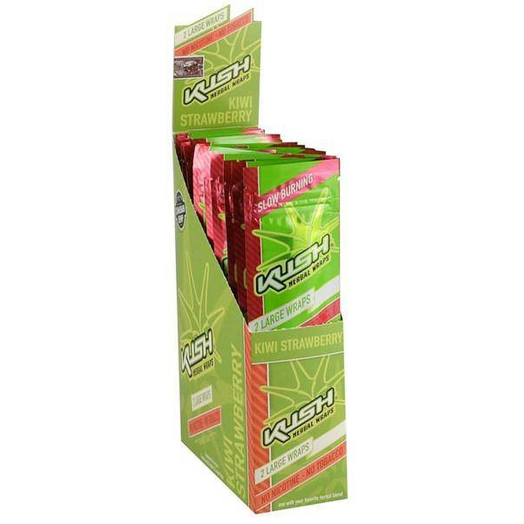 Hemp Wrap Kush Cones Kiwi Strawberry Box Of 15
