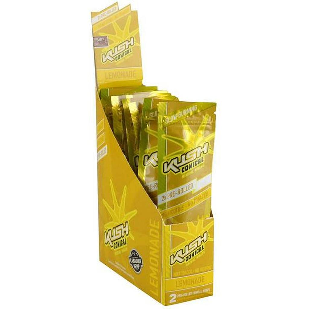Hemp Wrap Kush Cones Lemonade Box Of 15