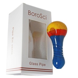 [bsp002] Glass Pipe BoroSci 4" Inside Out