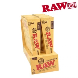 [cone21b] Pre-rolled Cone Raw Classic Peacemaker Box/16