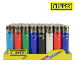 [clp014b] Clipper Round Plastic Jet Flame Shiny Fluorescent Tray/48