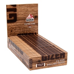 [gzh013b] GIZEH Brown Extra Fine Rolling Paper Box Of 25