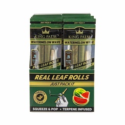 [pap115b] King Palm Slim Pre-Roll Pouch - Watermelon Wave - 2 Per Pack - Box Of 20 