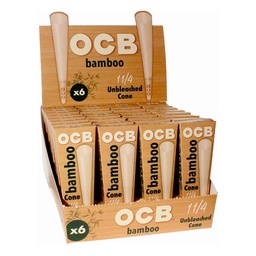 [ocb030b] Rolling Papers OCB Bamboo Cones 1.25 - 6 Pack - Box of 32