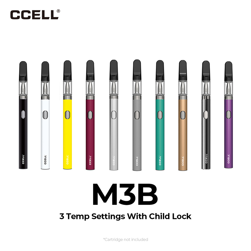 [vap35blk] Cannabis Stick Battery CCell M3b Pro Variable Voltage Auto-Draw
