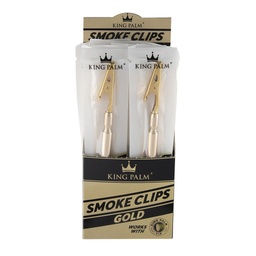 [ooz006b] Roach Clips King Palm Extendable Gold Box Of 24