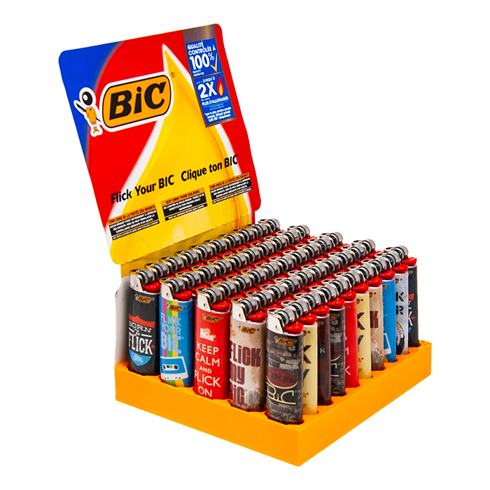 Bic Maxi Flick Your Bic Lighter Tray/50