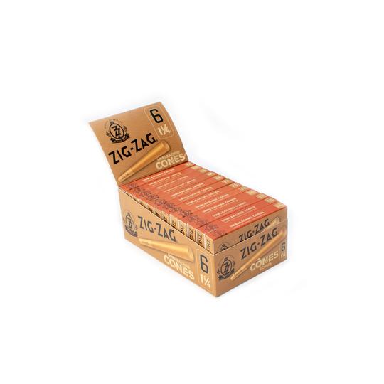 Pre Rolled Cones Unbleached 1 1/4 Rolling Papers Box of 24