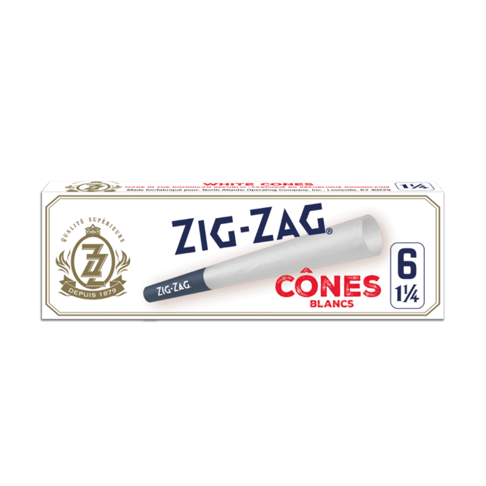 Pre Rolled Cones White 1 1/4 Rolling Papers Box of 24