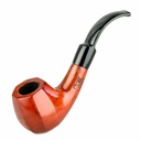 Wood Pipe Shire Pipes Bent Octagon Brandy Cherry Wood - 5.5"