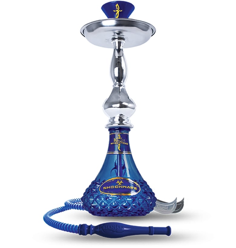 18" Sahara Smoke Hookah Khanjar - Blue