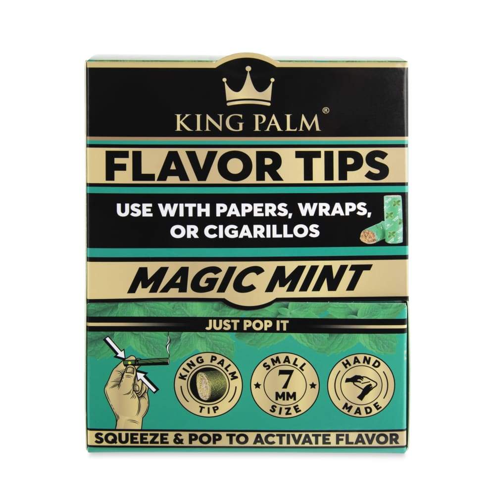 King Palm Corn Husk Filter -Magic Mint - Box of 50