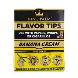 [ooz012b] King Palm Corn Husk Filter - Banana - Box of 50