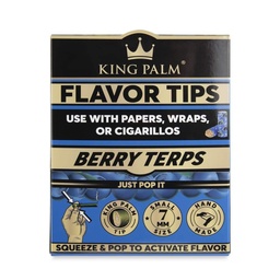 [ooz013b] King Palm Corn Husk Filter - Berry Terp - Box of 50
