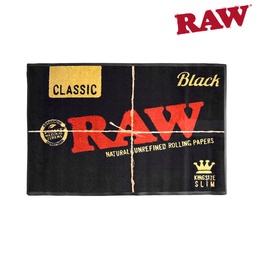 [h798] Raw Black Doormat Large