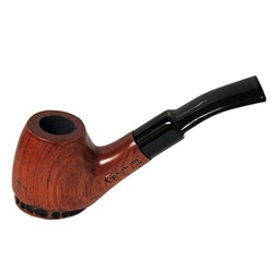 [gpw008] Wooden Pipe Genuine Pipe Co Silver Hungarian Sherlock
