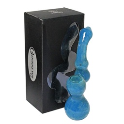 [gpb012] Glass Bubbler Genuine Pipe Co 6" Stand Up Fossil