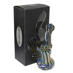 [gpb013] Glass Bubbler Genuine Pipe Co 6" Stand Up Vert