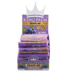 [pap132b] King Palm Cones Mini Pre-Roll Grape 1 Per Pack Box of 24