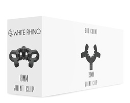 [ooz029b] Bong Accessory White Rhino Black Keck Clip 19mm Box Of 200