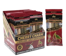 [pap133b] King Palm Rollie Pre-Roll - Cherry Charm - 2 per pack - Display of 20