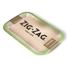 [zz107] Zig Zag Metal Rolling Tray - Small - Organic