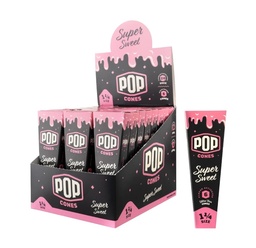 [ooz031b] Pre-Rolled Cones Pop 1.25 6pk Super Sweet Flavor Tip Box of 24