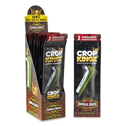[ooz040b] Hemp Wraps Crop Kingz 2pk Jungle Juice Self Sealing Box of 15