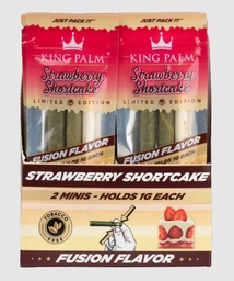 [pap135b] King Palm Mini Pre-Roll - Strawberry Shortcake - 2 per pack Box of 20